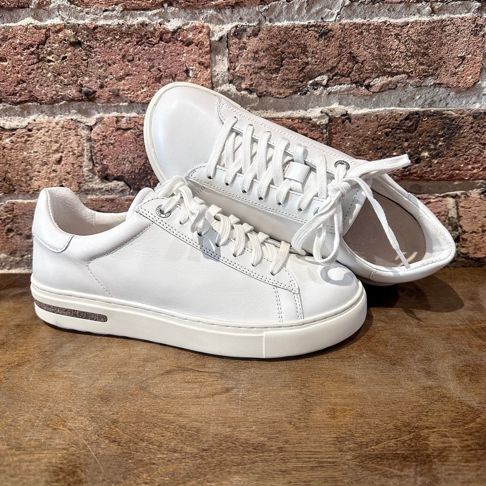 Birkenstock Bend Low White Leather Sneakers 8.5